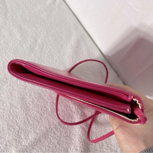 Vintage Pink Purse Clutch Cross Body Bag Shoulder Bag Handbag - Picture 6 of 14